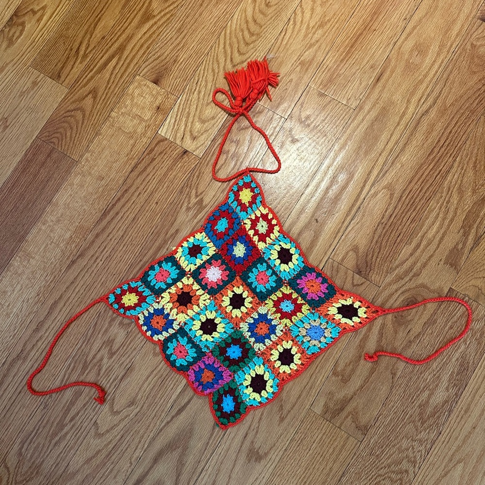 Colorful Crochet Square Top